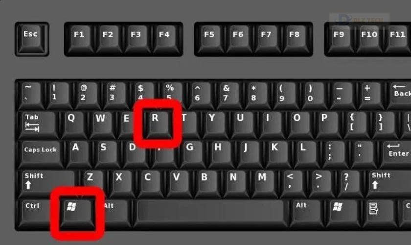 Sử dụng tổ hợp phím để mở nhanh hộp thoại Run của máy tính