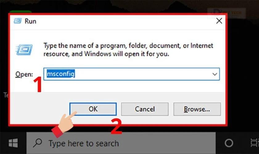 Mở System Configuration để tiến hành chọn chế độ Clean Boot State