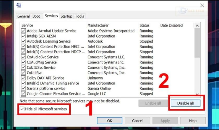 Sau khi hoàn tất, khởi động máy để xem lỗi chuột laptop nhảy lung tung đã được khắc phục chưa