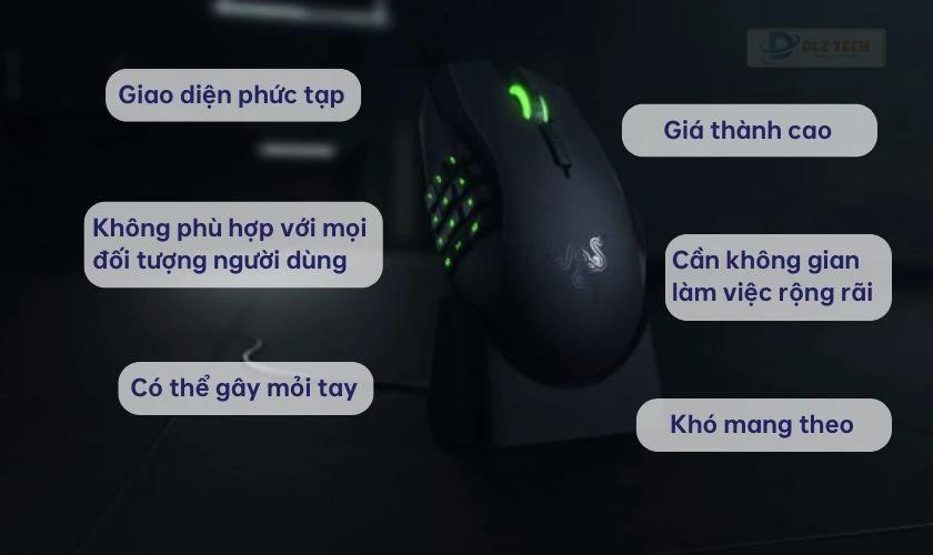Chuột nhiều nút giá thành cao và kén người dùng