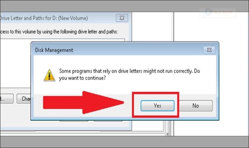 Chọn tiếp vào Yes là hoàn tất việc đổi tên