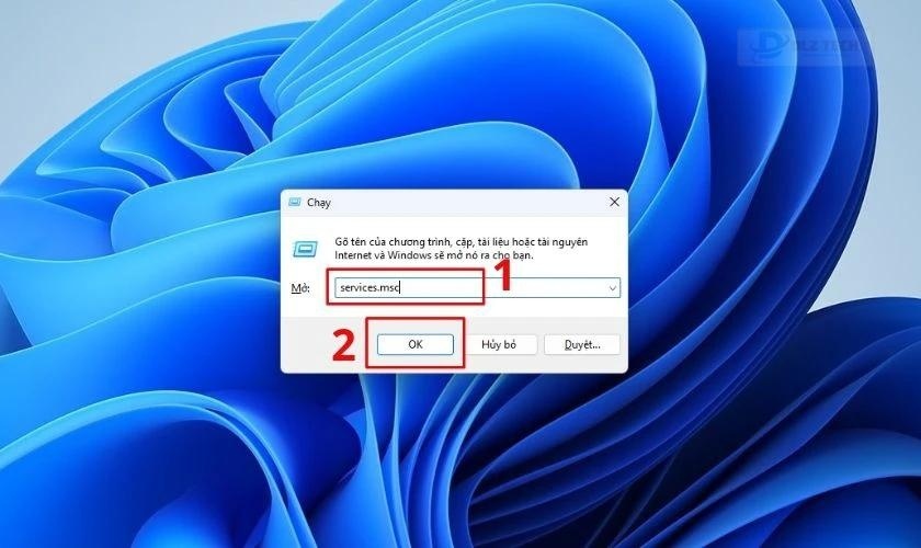 Mở hộp thoại Run bằng tổ hợp phím