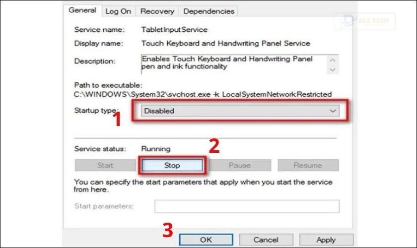 Lưu thay đổi và khởi động lại