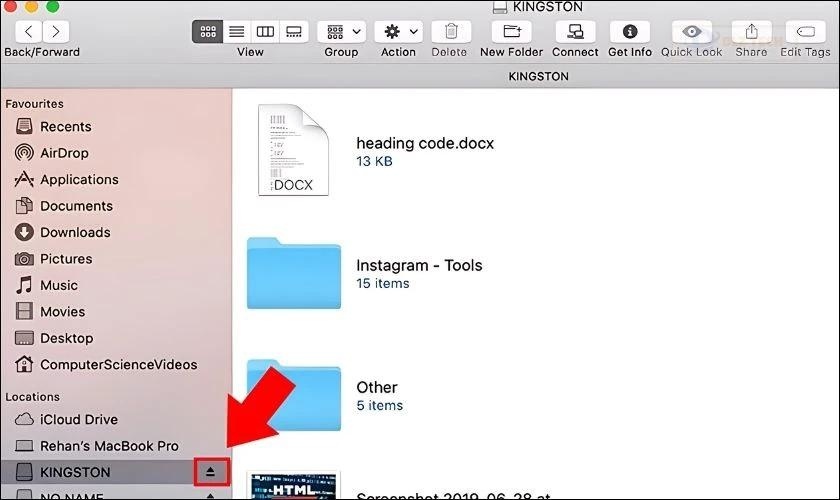 Cách tải ảnh từ USB vào máy tính MacOS bước 5
