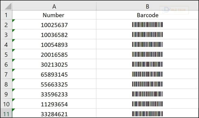 Cách tạo mã vạch trong Excel có lợi ích gì