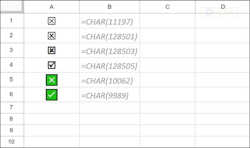 Cách tạo ô tick trong Google Sheet: Hướng dẫn ngắn gọn