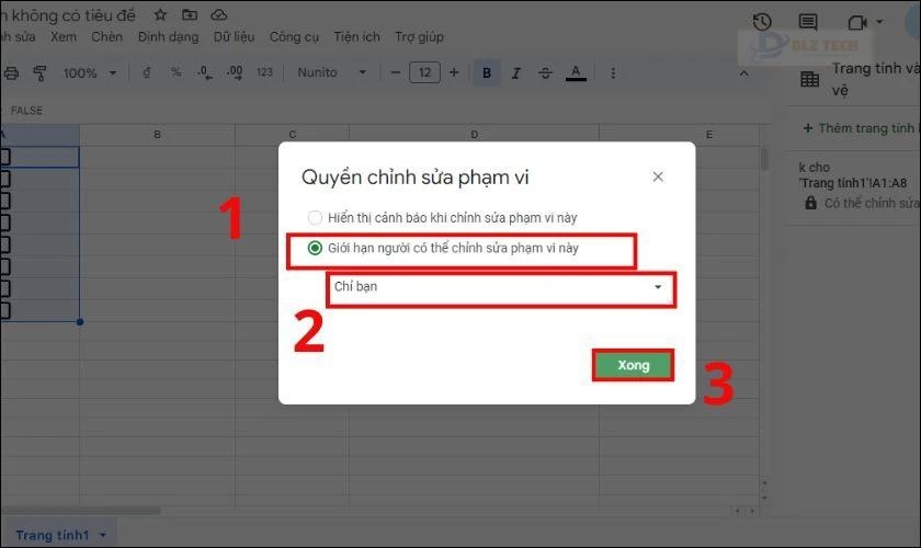 Thêm quyền chỉnh sửa cột tick