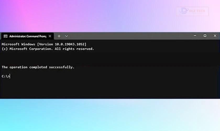 Nhập lệnh để tắt chế độ máy bay