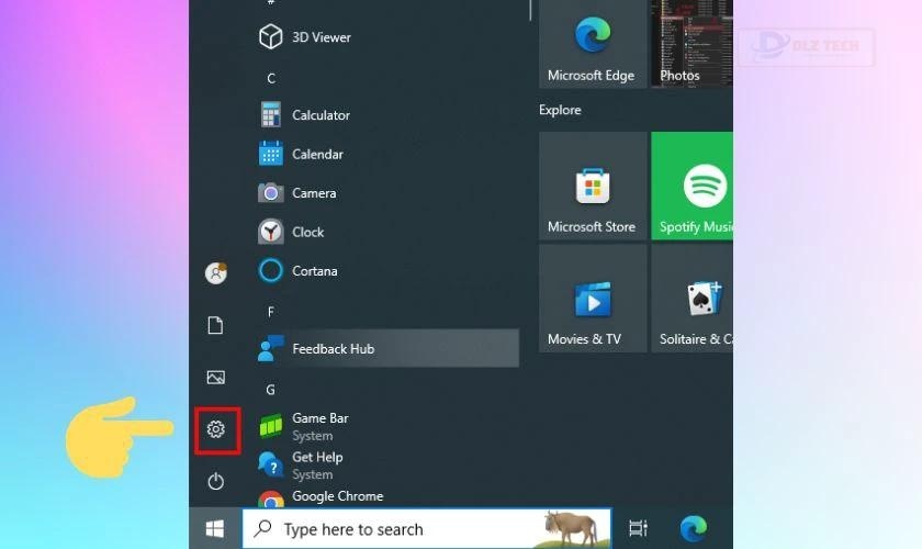 Truy cập Cài đặt