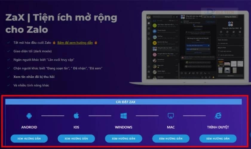 Cách tắt mã hoá đầu cuối Zalo trên máy tính