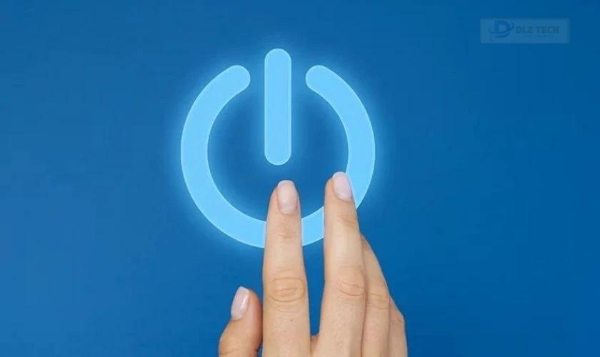 Khởi động lại thiết bị để kiểm tra thành quả vừa thực hiện