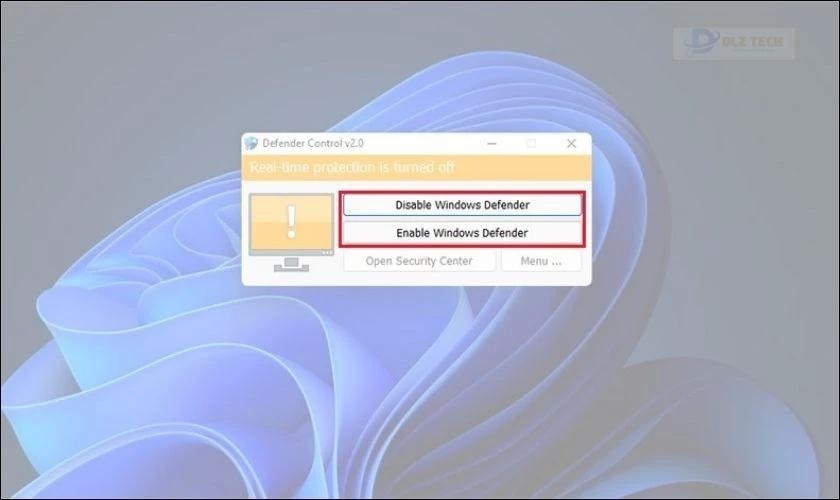 Disable Windows Defender để vô hiệu hoá phần mềm