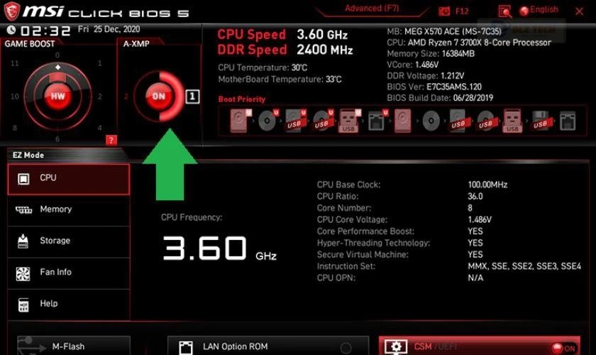 Test ổ cứng laptop cũ bằng cách kiểm tra BIOS