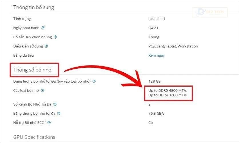 Kiểm tra thông số để lựa chọn RAM phù hợp với thiết bị của bạn
