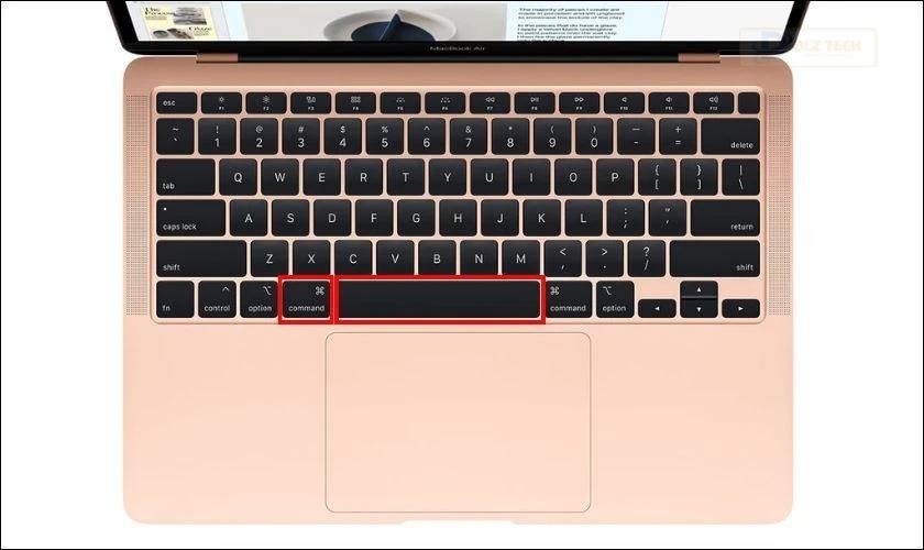 Nhấn tổ hợp phím để chuyển đổi ngôn ngữ bàn phím trên MacBook