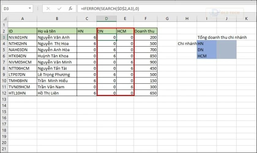 Copy hàm cho các ô còn lại mà bạn muốn tính