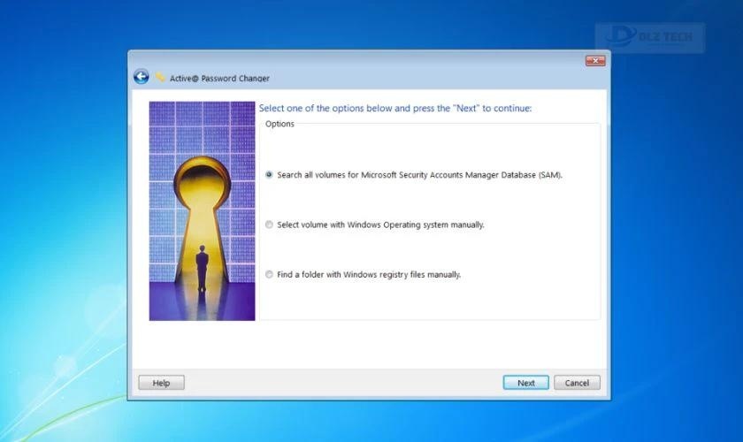 Password Changer - Phần mềm mở khóa mật khẩu máy tính miễn phí