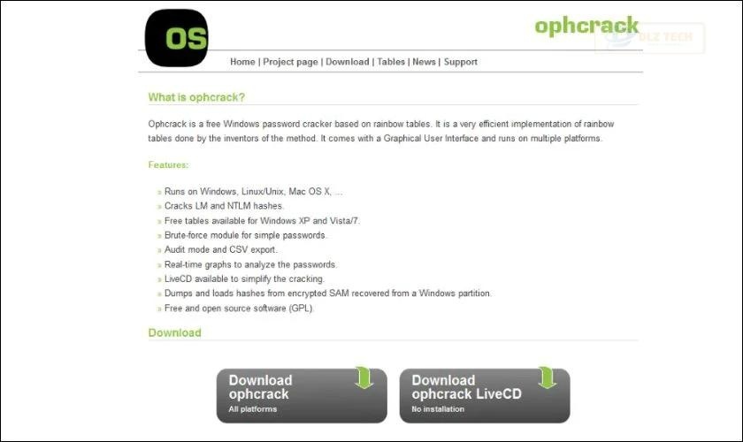 Ophcrack LiveCD - Phần mềm vào máy tính hiệu quả khi quên mật khẩu