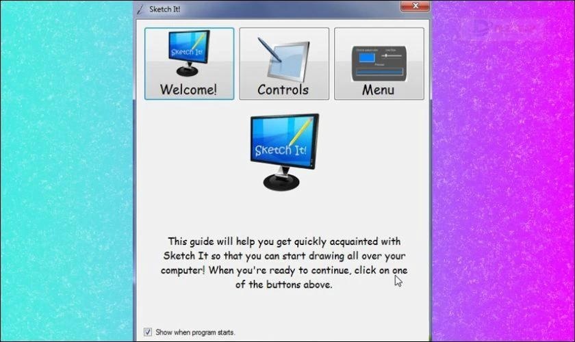 Sketch It - Công cụ hỗ trợ vẽ trực tiếp lên màn hình máy tính