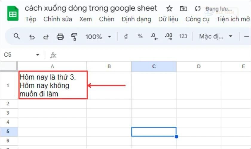 Kiểm tra nội dung hiển thị trong ô