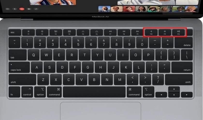 Phím F11 để giảm âm lượng, phím F12 để tăng âm lượng hoặc phím F10 để tắt âm