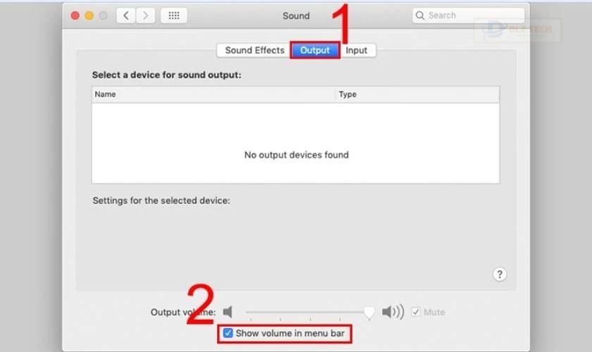 Nhấn tích chọn vào Show Volume in Menu Bar