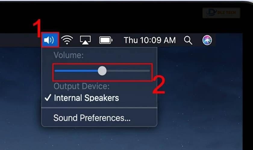 Kéo sang trái hoặc phải để tùy chỉnh âm lượng phù hợp