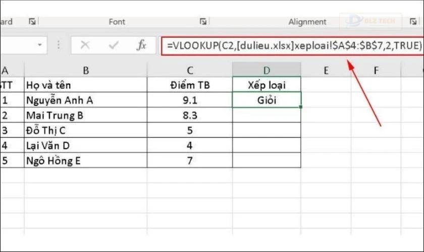 Kết hợp công thức với file khác