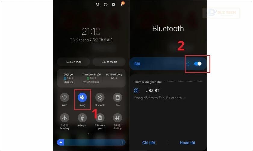 Cách kết nối Airpod với điện thoại Android - bật Bluetooth