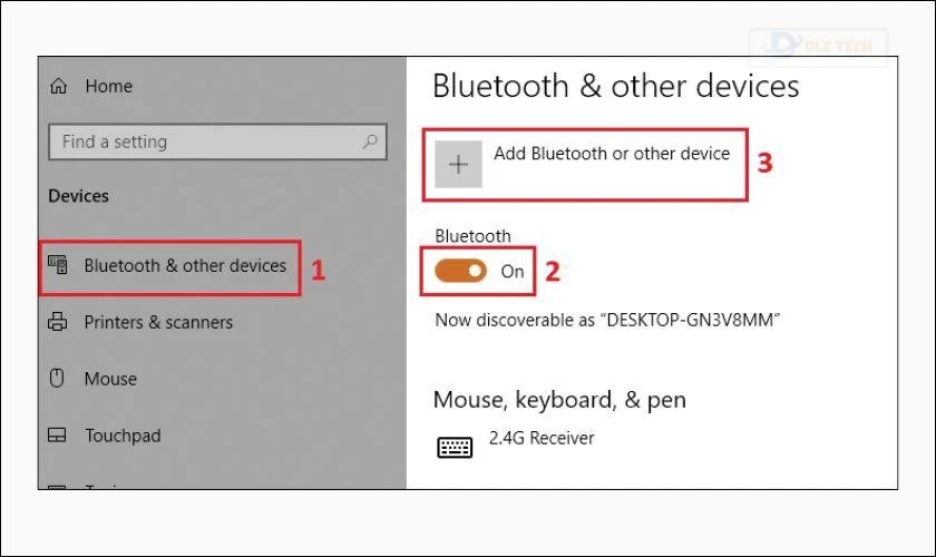 Bật Bluetooth để tiến hành ghép nối Airpod và thiết bị
