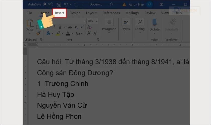 Hướng dẫn cách khoanh tròn trong Word bằng Shapes cho người mới