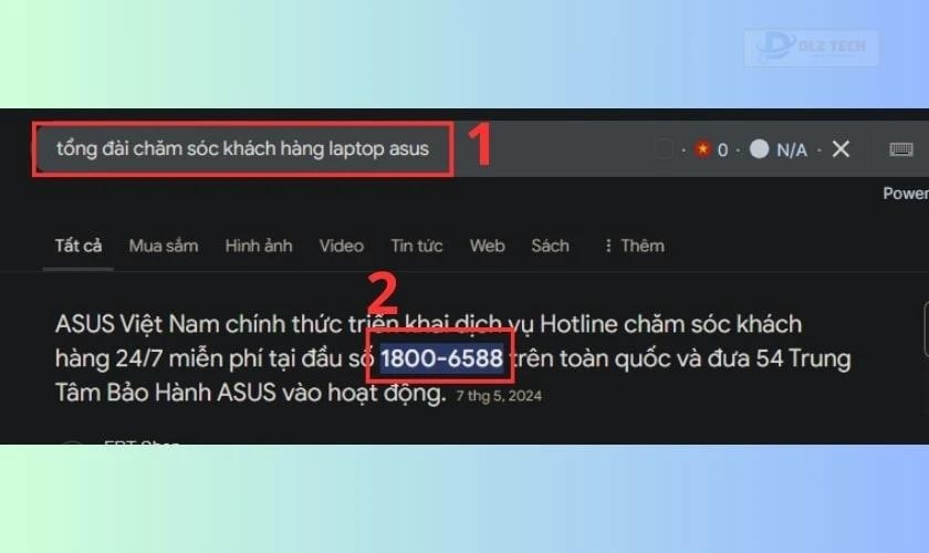 Kiểm tra kích thước màn hình bằng cách gọi tổng đài hãng