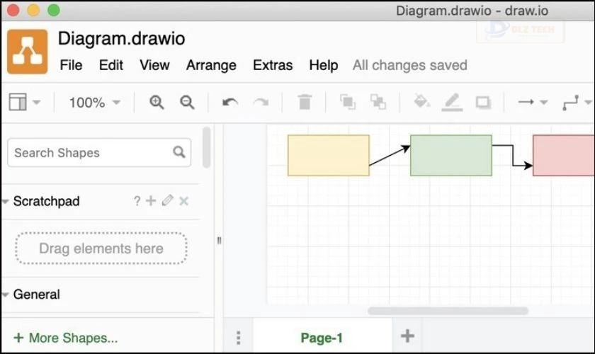 Draw.io là phần mềm tạo sơ đồ tư duy với nhiều quy mô khác nhau