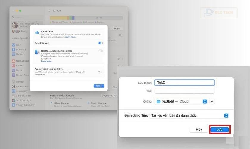 Cách share dữ liệu giữa 2 máy tính MacBook qua iCloud