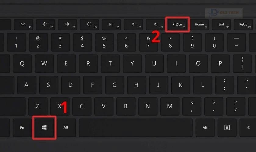 Cách sử dụng bàn phím chụp màn hình trên laptop Dell