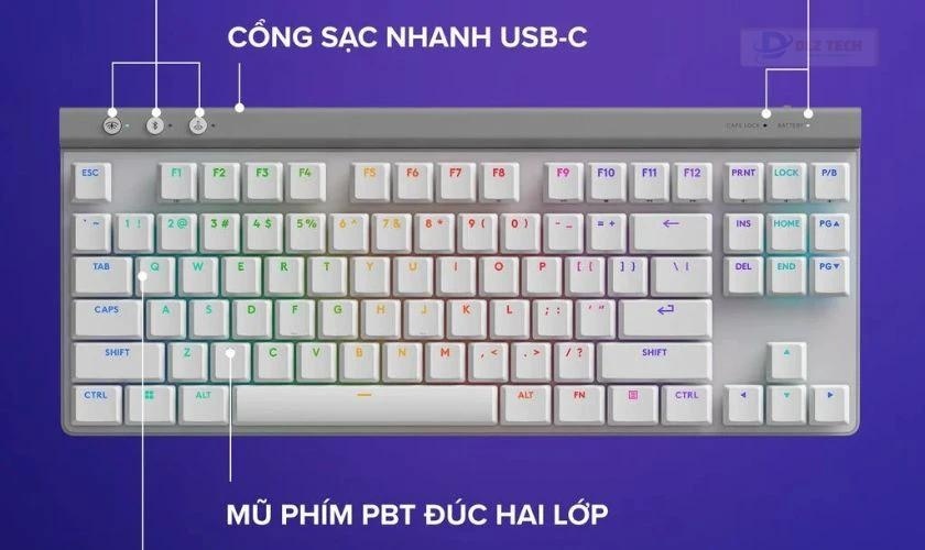 Bàn phím cơ không dây Logitech G515 Lightspeed TKL