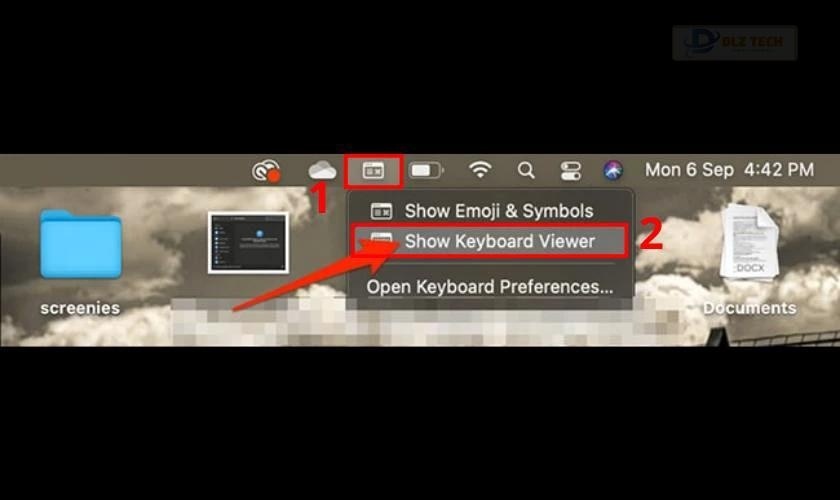 Hiển thị bàn phím ảo qua biểu tượng keyboard