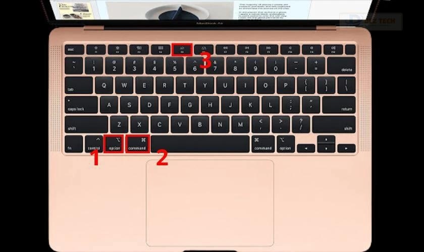 Sử dụng phím tắt để bật bàn phím ảo