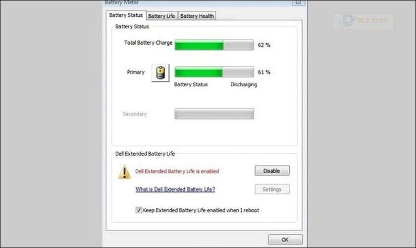 Mở phần mềm Battery Meter