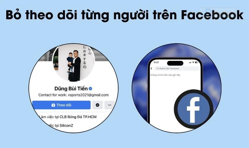 Bỏ theo dõi từng tài khoản sẽ tiện lợi hơn