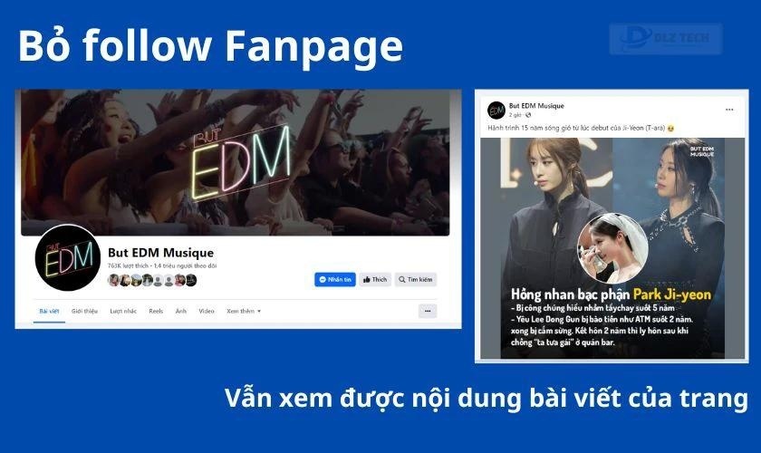 Quản lý quyền riêng tư khi bỏ theo dõi