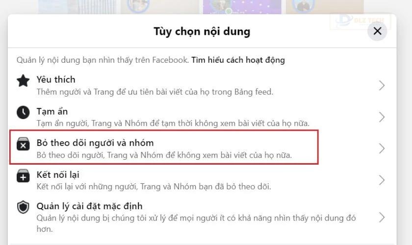 Cách bỏ theo dõi hàng loạt trên Facebook trên máy tính