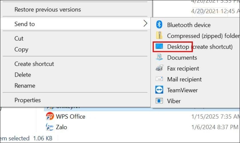 Làm sao để đưa Unikey ra desktop?