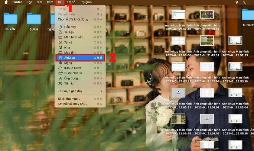 Chuyển hình ảnh từ iPhone sang máy tính bằng Airdrop