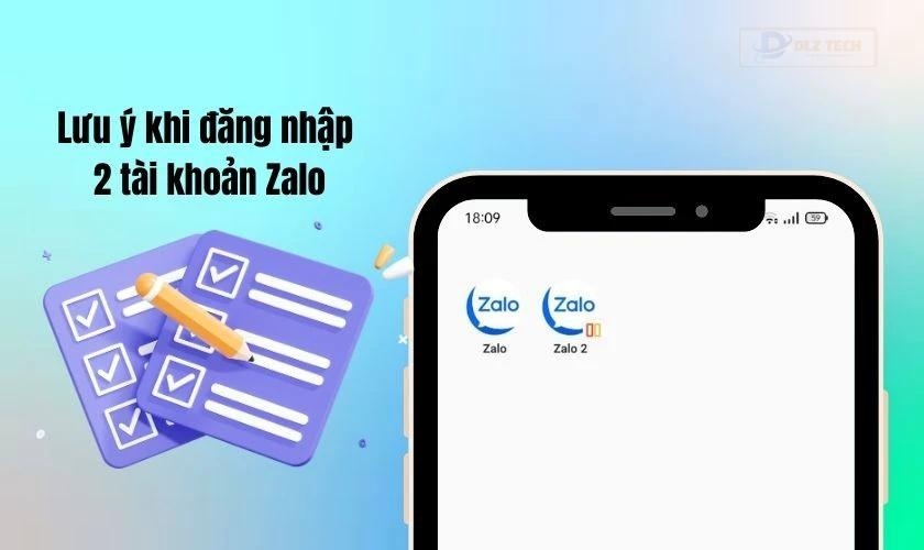 Lưu ý khi tạo 2 tài khoản Zalo trên 1 điện thoại OPPO