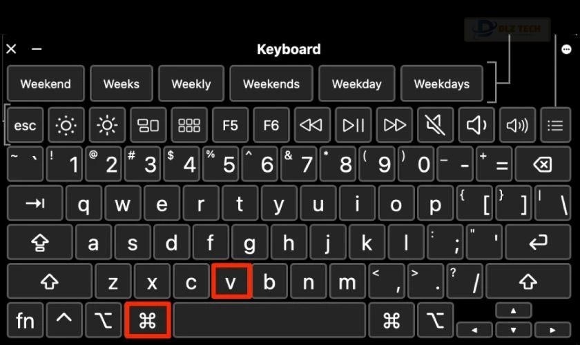 Sử dụng phím tắt để dán ảnh chụp màn hình từ bộ nhớ tạm