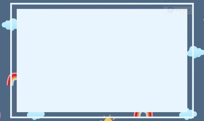 Mẫu Background Word đẹp xanh 