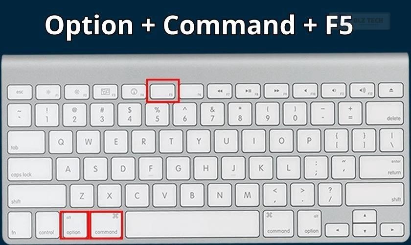 Tổ hợp phím Option + Command + F5