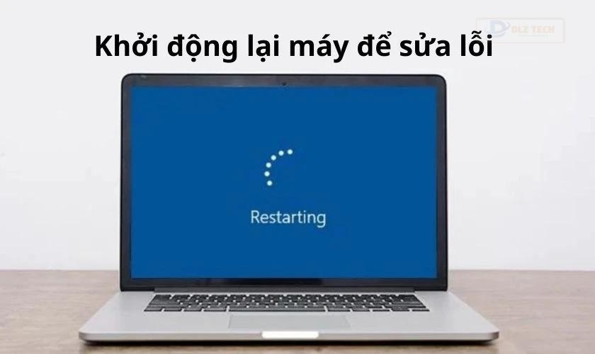 Khởi động lại thiết bị khi gõ phím bị loạn