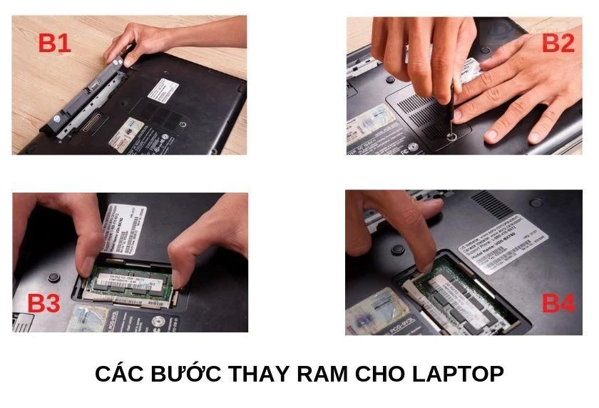 Hướng dẫn cách nâng cấp RAM cho laptop